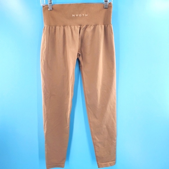 NVGTN Pants - NVGTN tan seamless leggings XL